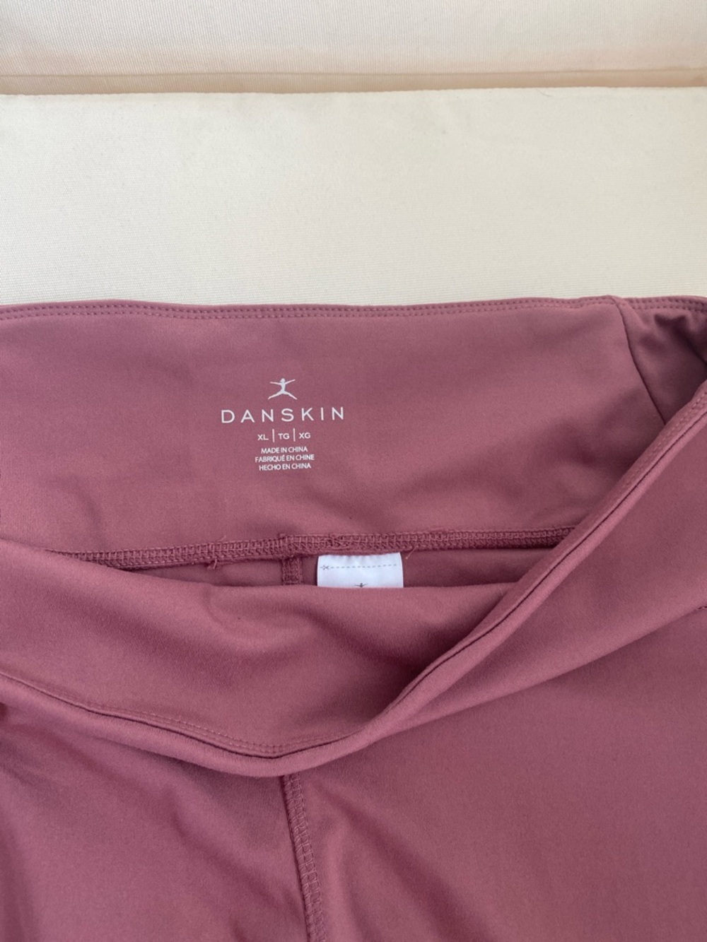 Danskin Mauve High-Waist Workout Leggings - Picture 3 of 4